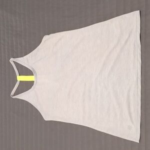 Athleta tank - Gray with lime stripe back